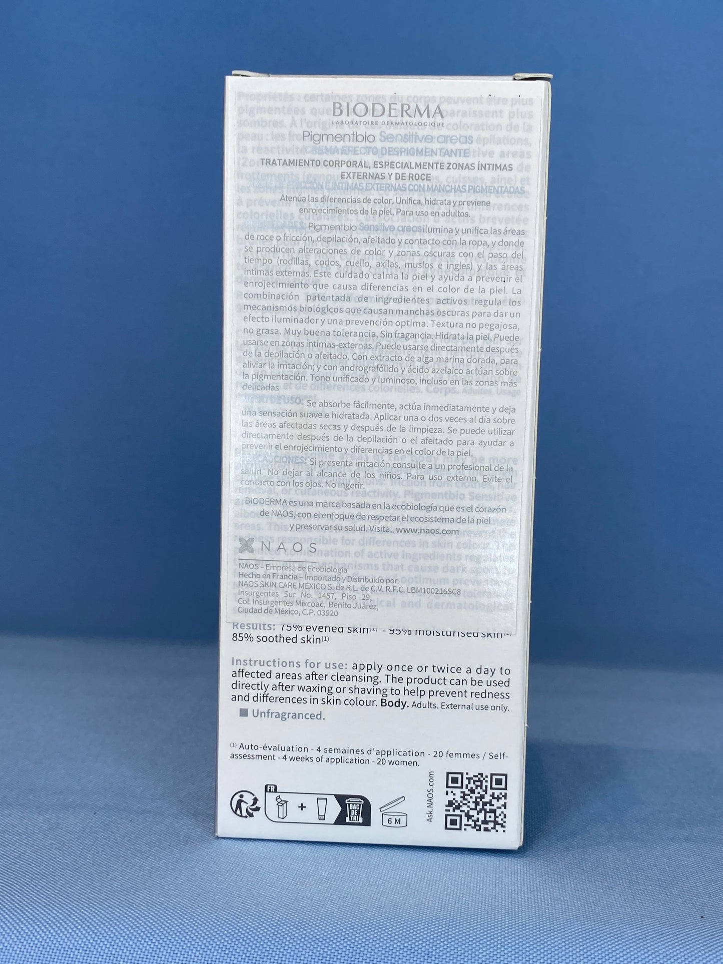 Pigmentbio Sensitive Areas, Despigmentante corporal para áreas sensibles