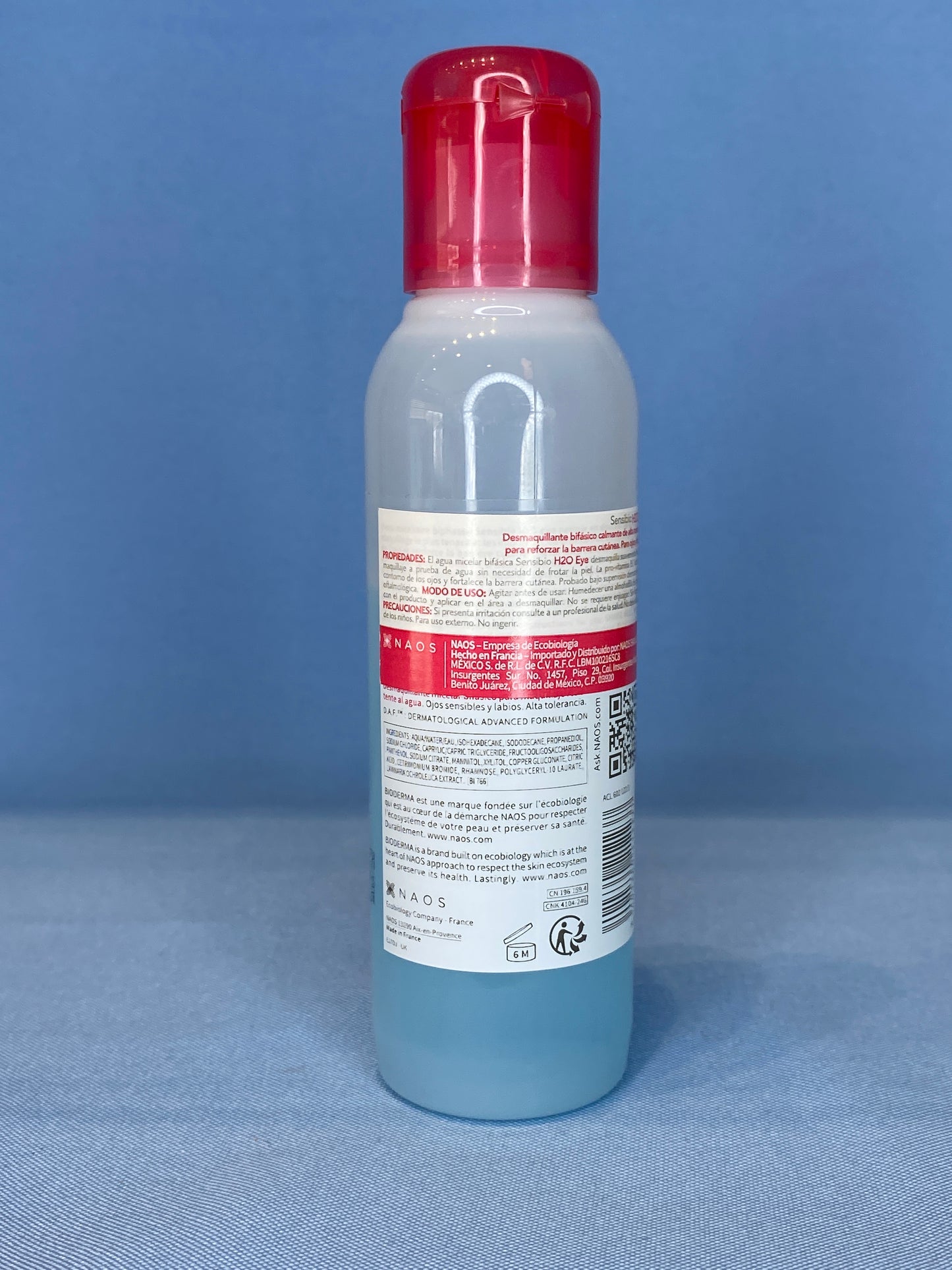 Sensibio H2O Eye, Desmaquillante micelar bifásico