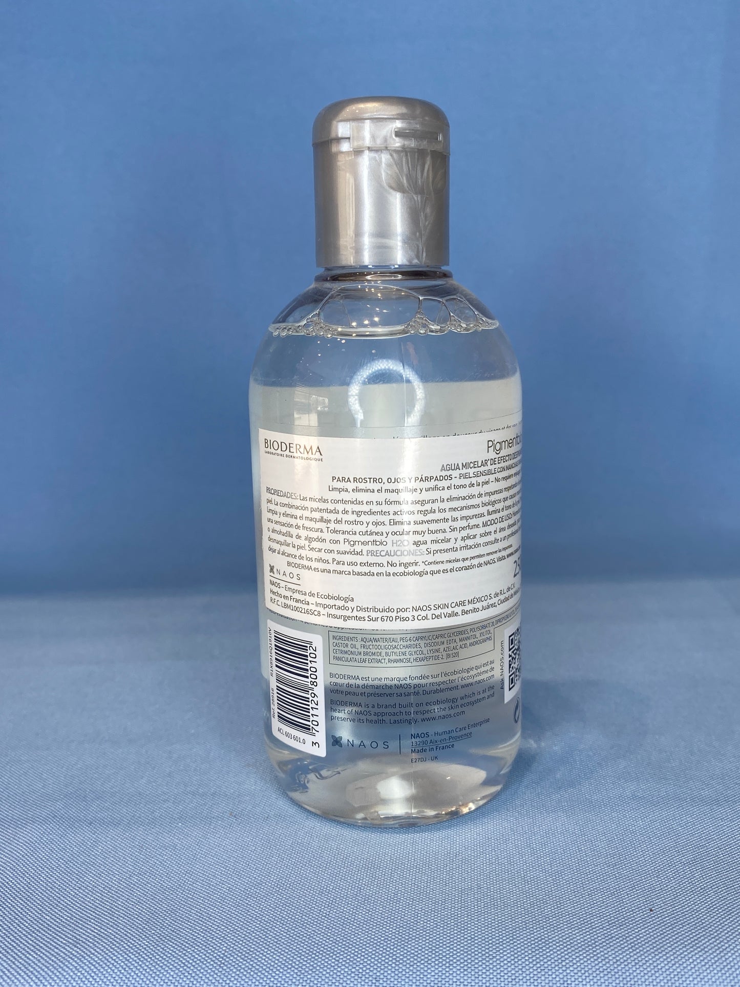 Pigmentbio H2O, Agua micelar despigmentante