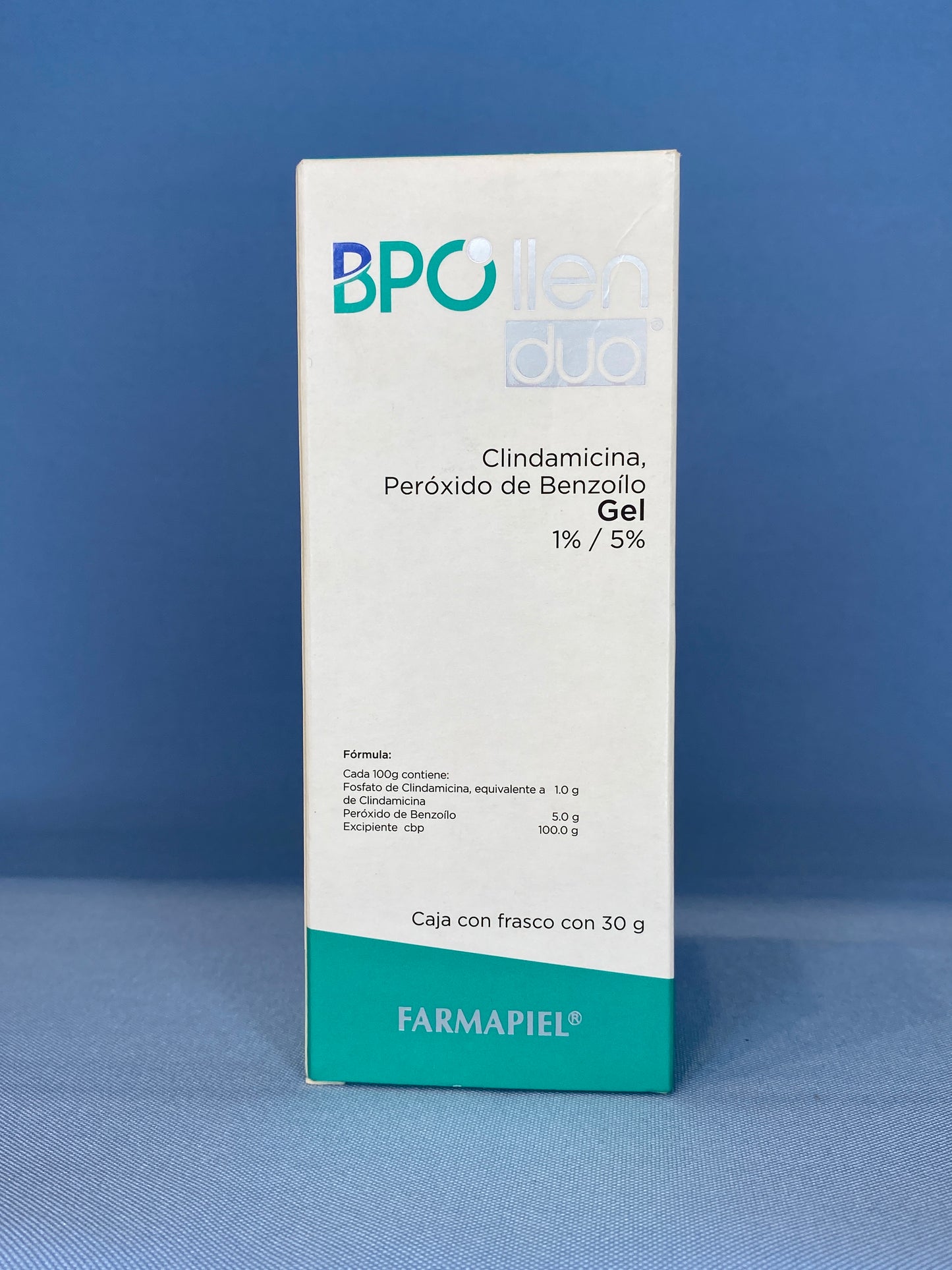 Bpollen dun Clindamicina 1% Peroxido de Benzolio